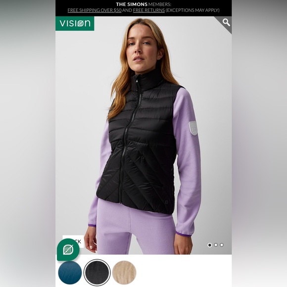 Mixed quilting down vest - Picture 4 of 6